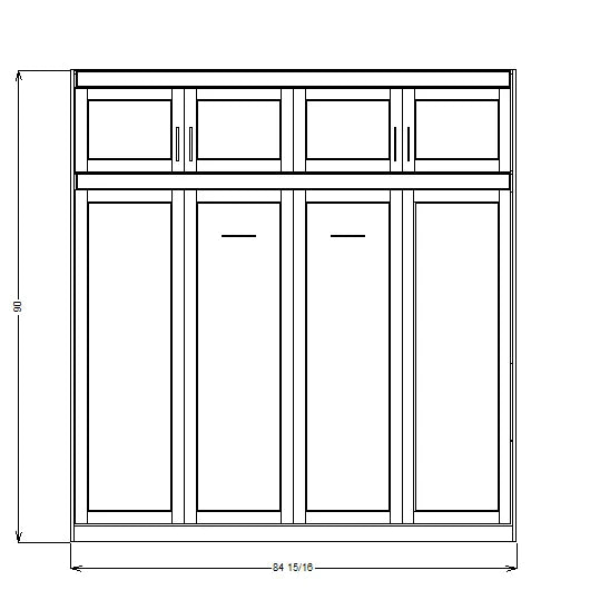 HORIZONTAL Bahama Shaker Panel Bed
