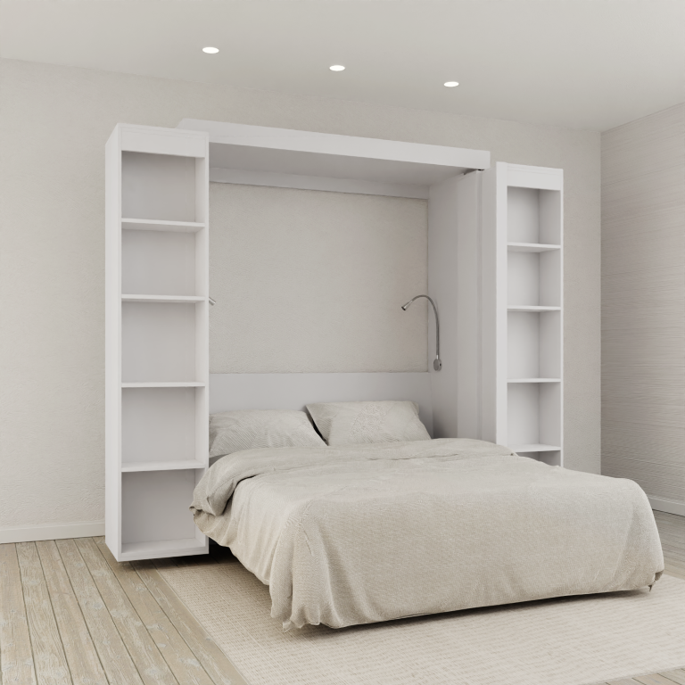 IN STOCK Queen Size Boaz BiFold Bookcase Murphy Bed