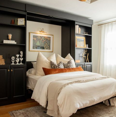 IN STOCK Black Majestic Library Bed: Supreme (Full Size)