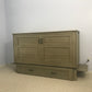 Poppy Murphy Cabinet Bed Queen Size in color buttercream with folding trays