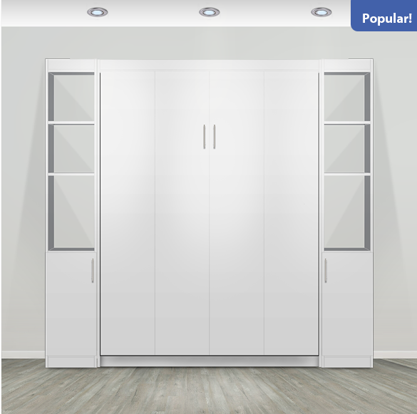 Murphy bed with side cabinets deals