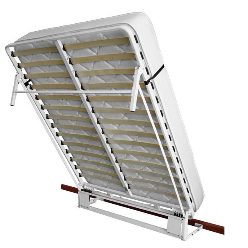The Next Bed Wall-Mounted Murphy Bed Frame with wooden slats