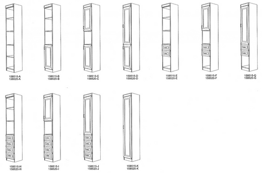 Murphy Bed Side Cabinet Options