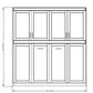 HORIZONTAL Bahama Shaker Panel Bed