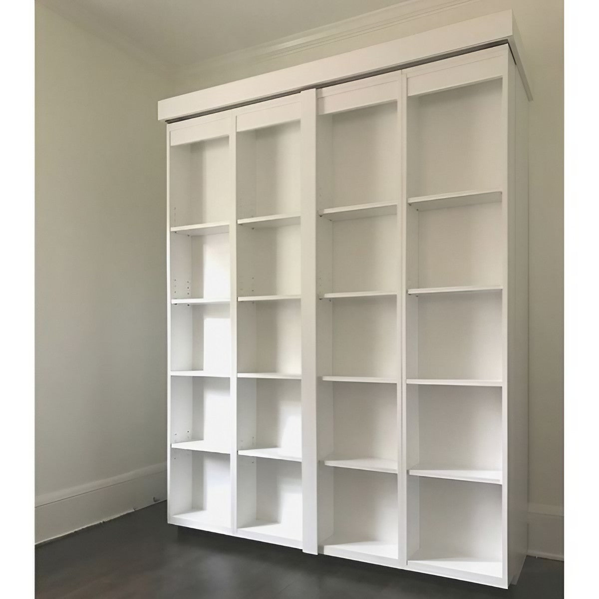 Boaz Murphy Bed with Cabinets - White