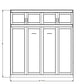 HORIZONTAL Bahama Shaker Panel Bed