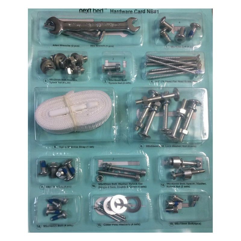 Clearance Murphy bed frame with slatted base, wall-mounted, hardware kit