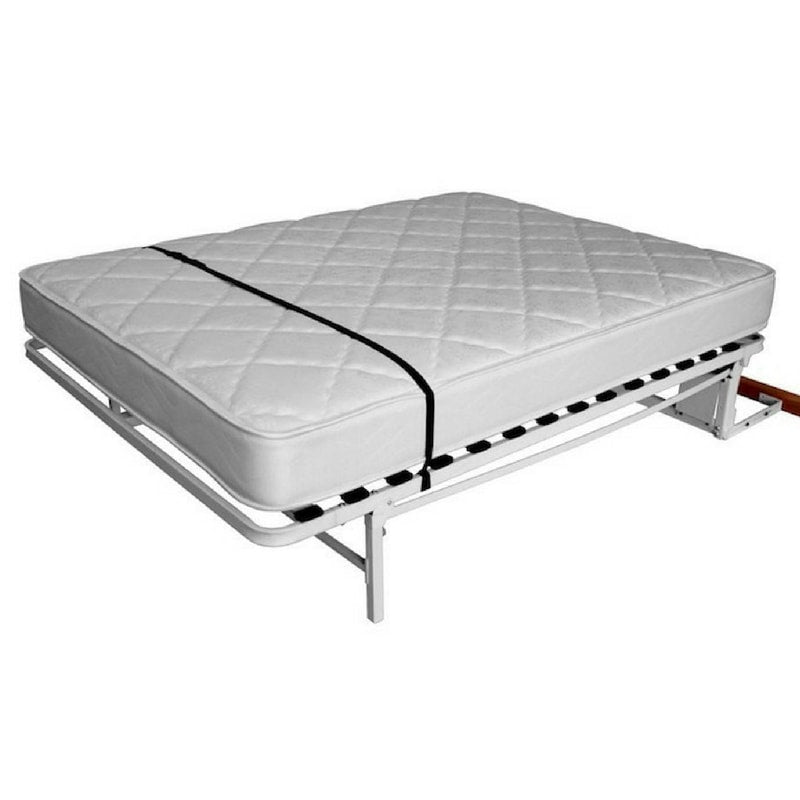 Clearance Murphy bed frame with slatted base, wall-mounted, pulled down