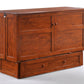 Clover Murphy Cabinet Bed Queen Size in color cherry