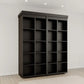 Black Boaz Bifold Bookcase Murphy Bed