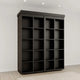 Black Boaz Bifold Bookcase Murphy Bed