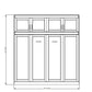 HORIZONTAL Bahama Shaker Panel Bed