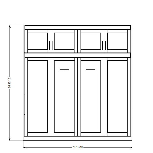 HORIZONTAL Bahama Shaker Panel Bed