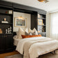 Majestic Library Bed: Supreme in color black, right angled view, bed pulled down