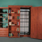 Pivoting Bookcase Hardware Kit BC-1 in color wooden brown