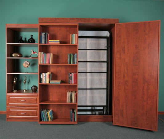 Pivoting Bookcase Hardware Kit BC-1 in color wooden brown