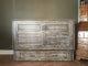 Poppy Murphy Cabinet Bed Queen Size in color brushed driftwood, front view