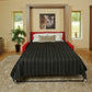 Sofa and Panel Bed Ensemble with color red sofa, front view, bed pulled down 