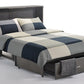 Sagebrush Murphy Cabinet Bed Queen Size in color stonewash, bed pulled open