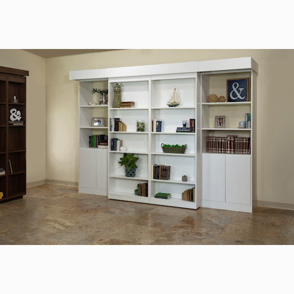 Full Size Library Wall Bed | Majestic | Murphy Bed Depot
